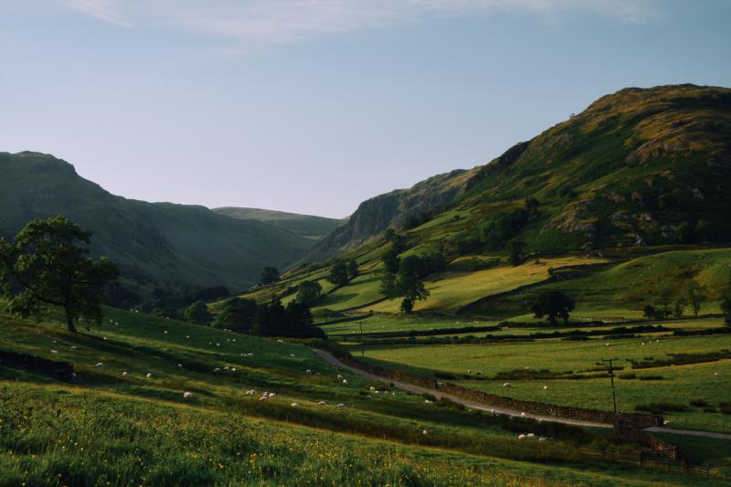 view of lake district hills 