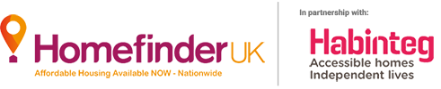 logos of Homefinder UK and partner, Habinteg